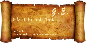Gál Erzsébet névjegykártya