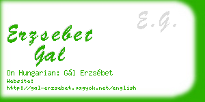 erzsebet gal business card