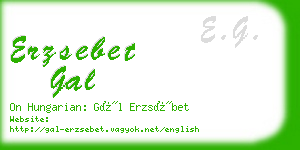 erzsebet gal business card